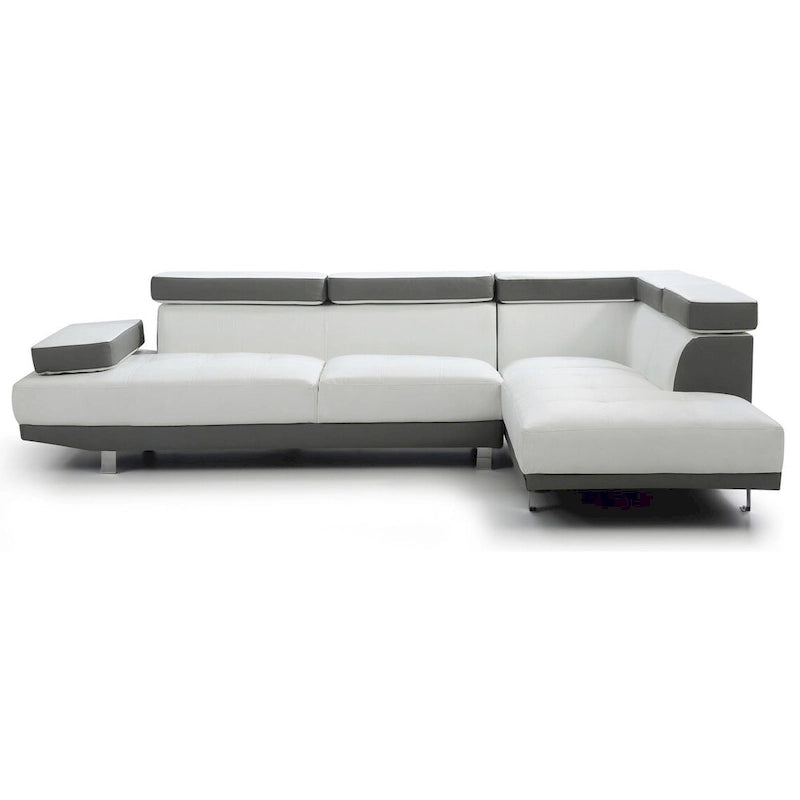 Canapé sectionnel en L 2 pièces en similicuir Riveredge de 277 cm de large - 76L x 109W x 28H