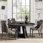 Table à manger ronde de 120 cm pour 4 personnes