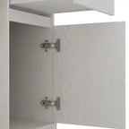 Bureau informatique moderne de 130 cm avec huche et étagère, bureau avec grand rangement, bureau d'écriture pour l'étude, salle de lecture