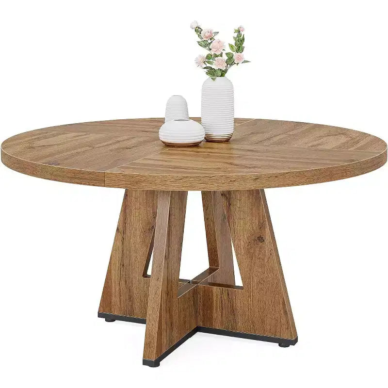 Table à manger ronde de 120 cm pour 4 personnes