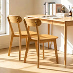 Chaises de salle à manger en bois massif de style moderne du milieu du siècle, lot de 2, pour salle à manger, restaurant ou salon - Panipeachy