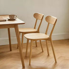 Chaises de salle à manger en bois massif de style moderne du milieu du siècle, lot de 2, pour salle à manger, restaurant ou salon - Panipeachy