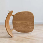 MAYEERTY Lot de 4 chaises de salle à manger en bois massif, chaises en bois naturel pour cuisine, salle à manger, salon