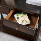 Table d'entrée avec tiroirs de rangement, console avec étagère