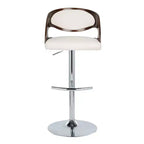 Lot de 2 tabourets de bar réglables pivotants Pino, style Mid-Century Modern - Lumisource