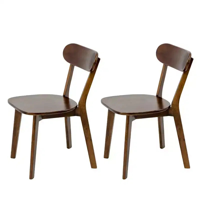 Chaises de salle à manger en bois massif de style moderne du milieu du siècle, lot de 2, pour salle à manger, restaurant ou salon - Panipeachy