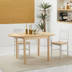 HOMCOM Table de cuisine en bois massif 55 po, Tables à abattants pour petits espaces, Table de salle à manger pliante