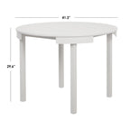 Ensemble de salle à manger rond compact 5 pièces Harrisburg Tobey
