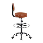 Tabouret de dessin Home Imports Emporium - Tabouret réglable pivotant en similicuir avec repose-pieds et dossier