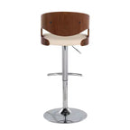 Lot de 2 tabourets de bar réglables pivotants Pino, style Mid-Century Modern - Lumisource