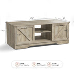 47 table basse rustique de ferme avec rangement et portes coulissantes