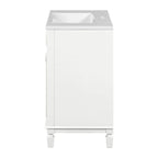 Meuble-lavabo moderne de 36 po avec vasque et armoire à miroir, 2 portes et 2 tiroirs