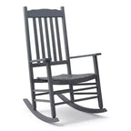 Karl Home | Fauteuil à bascule de patio en bois massif de 24 pouces