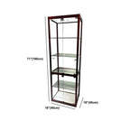 Vitrine rectangulaire contemporaine en verre noir
