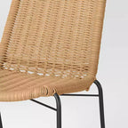 Lot de 4 chaises de salle à manger de patio sans accoudoirs en osier marron - Threshold™