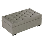 Pouf lit pliant, pouf de 126 cm avec lit pliant, pouf-lit convertible avec matelas à mémoire de forme et design capitonné