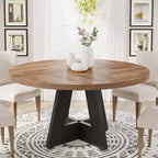Table à manger ronde de 120 cm pour 4 personnes