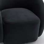 Fauteuil pivotant moderne en forme de tonneau
