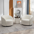 Fauteuil pivotant rembourré KINWELL de 86 cm de large (lot de 2)