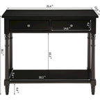 Table d'entrée avec tiroirs de rangement, console avec étagère
