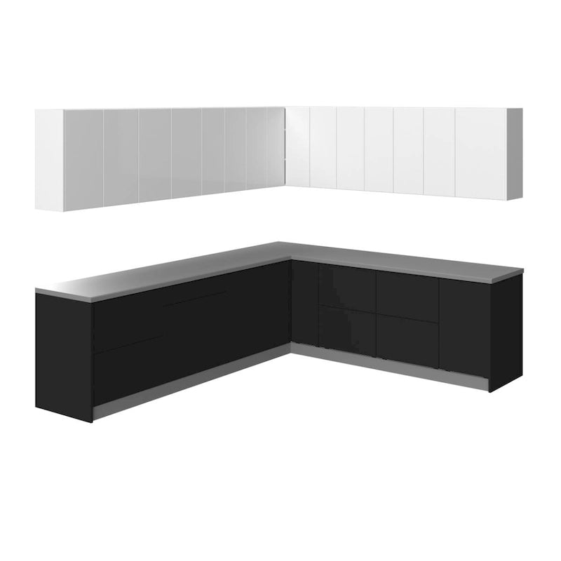 Collection Cuisine Moderne Couleur de base noir Dimensions 10x8,5 pieds Largeur - 102x120