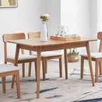 Table à manger extensible, Table en bois télescopique moderne pour 6-8 personnes, Table multifonctionnelle peu encombrante pour cuisine, salle à manger/salon, bureau
