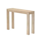 Plank+Beam 46 Table Console Moderne en Bois Massif, Table d'Entrée Étroite, Derrière le Canapé