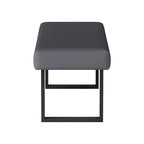 Ensemble de salle à manger Lillian 3 pièces gris brillant Somette avec table, coin repas et banc