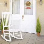 Karl Home | Fauteuil à bascule de patio en bois massif de 24 pouces