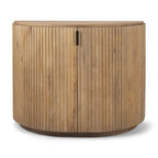 Meuble d'appoint en bois massif marron clair
