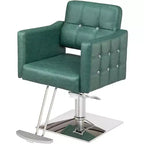 Chaise de Salon de Coiffure Hydraulique Robuste Rose Karl Home avec Accents Diamantés