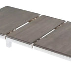 Ensemble de salle à manger extensible de style ferme pour 6 personnes, table rectangulaire et 6 chaises rembourrées