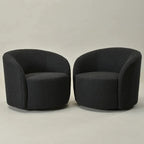 Fauteuil pivotant rembourré KINWELL de 86 cm de large (lot de 2)