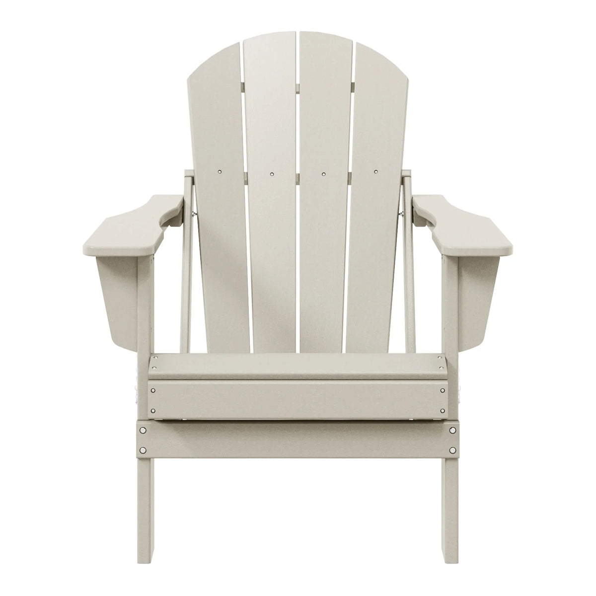 Chaise Adirondack pliante d'extérieur tout temps Polytrends Laguna résistante à la décoloration pour patio