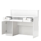 Bureau de réception rectangulaire en bois Secrétaire Bureau d'ordinateur
