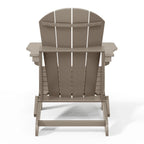 Chaise Adirondack pliante d'extérieur tout temps Polytrends Laguna résistante à la décoloration pour patio