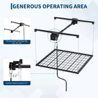 Étagère de rangement de garage robuste réglable, à fixation au plafond avec verrou de sécurité, capacité de 113 kg pour bacs, outils, vélos et garage