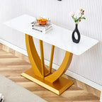 Console en verre rectangulaire, moderne et simple