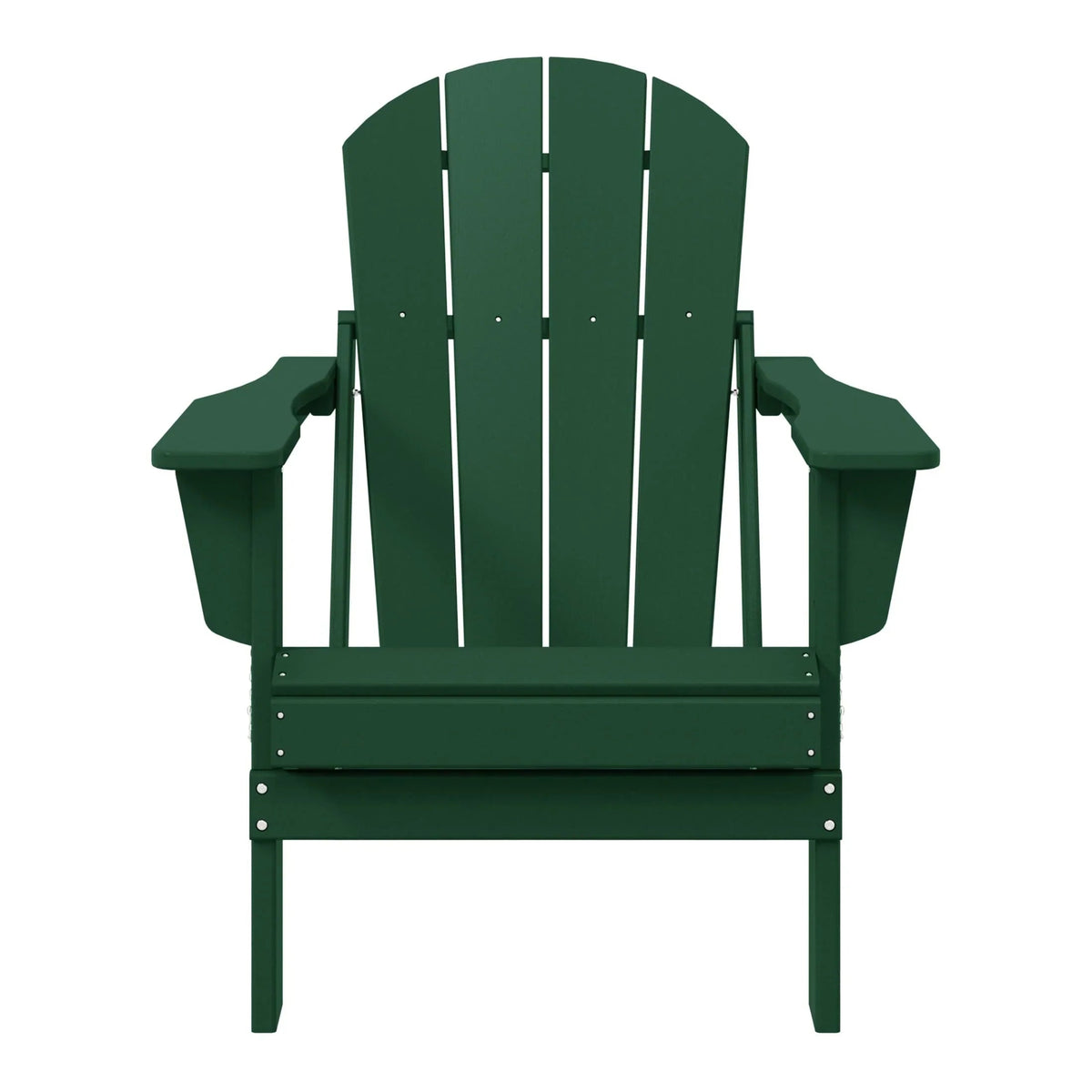 Chaise Adirondack pliante d'extérieur tout temps Polytrends Laguna résistante à la décoloration pour patio
