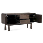 Buffet Modrest Rhea en acacia foncé moderne