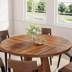 Table à manger ronde de 120 cm pour 4 personnes
