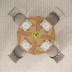 Table à manger ronde de 120 cm pour 4 personnes