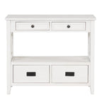 Console avec 4 tiroirs et une étagère de rangement