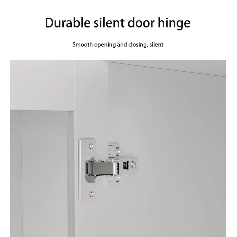 Armoire penderie avec miroir et tringle télescopique (gain de place)
