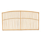 Tête de lit murale Malvina en rotin naturel, style bohème moderne - Grand lit