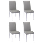 Chaise cantilever rembourrée contemporaine Somette, lot de 4