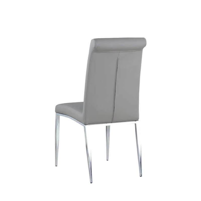 Chaise cantilever rembourrée contemporaine Somette, lot de 4