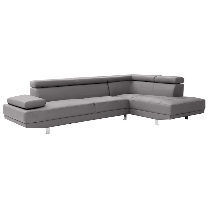 Canapé sectionnel en L 2 pièces en similicuir Riveredge de 277 cm de large - 76L x 109W x 28H