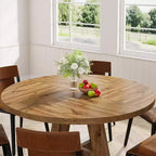 Table à manger ronde de 120 cm pour 4 personnes