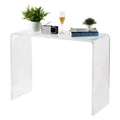 COZONY Table console moderne en acrylique, Table d'appoint étroite transparente, Accent compact pour entrée, Durable et légère, pour salon ou salle à manger
